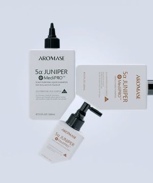 Tẩy tế bào chết da đầu chuyên sâu AROMASE MediPRO 5α Juniper Scalp Purifying Liquid Shampoo 80ml