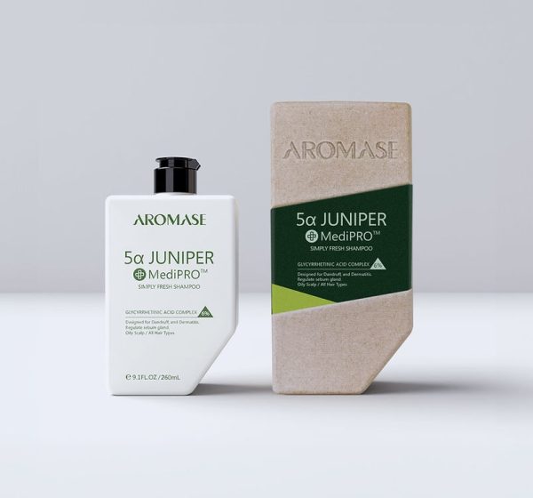 Dầu gội giảm gàu và viêm da đầu AROMASE MediPRO 5α Juniper Simply Fresh Shampoo 80ml