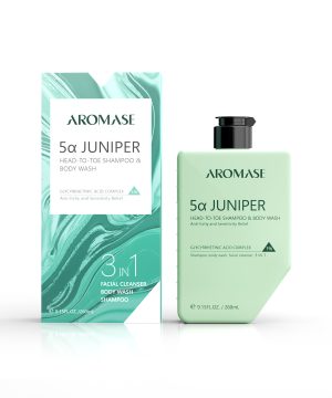 Dầu gội, sữa tắm, rửa mặt 3 IN 1 AROMASE 5α Juniper Head-To-Toe Shampoo & Body Wash 260ml