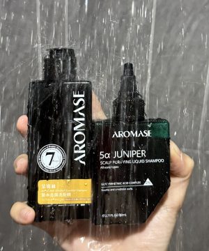 Dầu gội giảm gàu và dầu nhờn da đầu AROMASE Herbal Anti-Dandruff Essential Shampoo 90ml