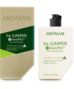 Dầu gội giảm gàu và viêm da đầu AROMASE MediPRO 5α Juniper Simply Fresh Shampoo 80ml