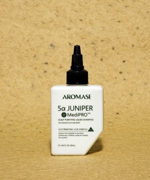 Tẩy tế bào chết da đầu chuyên sâu AROMASE MediPRO 5α Juniper Scalp Purifying Liquid Shampoo 80ml